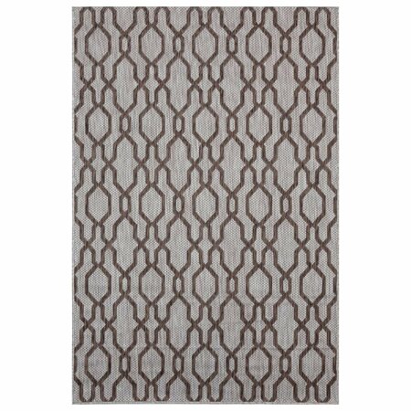 UNITED WEAVERS OF AMERICA 7 ft. 10 in. x 10 ft. 6 in. Augusta Belle Mare Brown Rectangle Oversize Rug 3900 10450 912